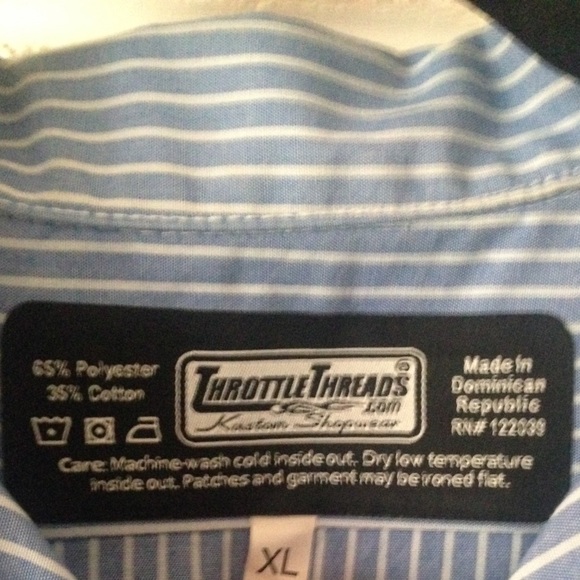 Men's Throttle Threads Pit/Shop Shirt Size xl - Picture 4 of 4